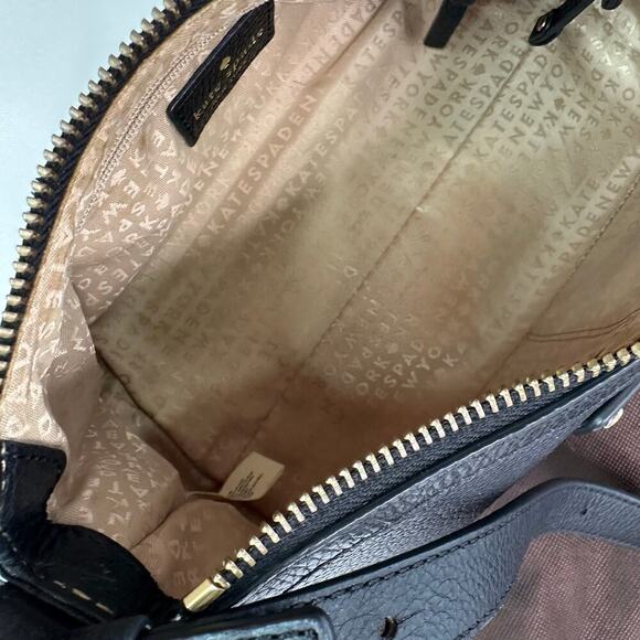 Kate Spade New York Black Pebble Leather Crossbody Handbag - Picture 9 of 13